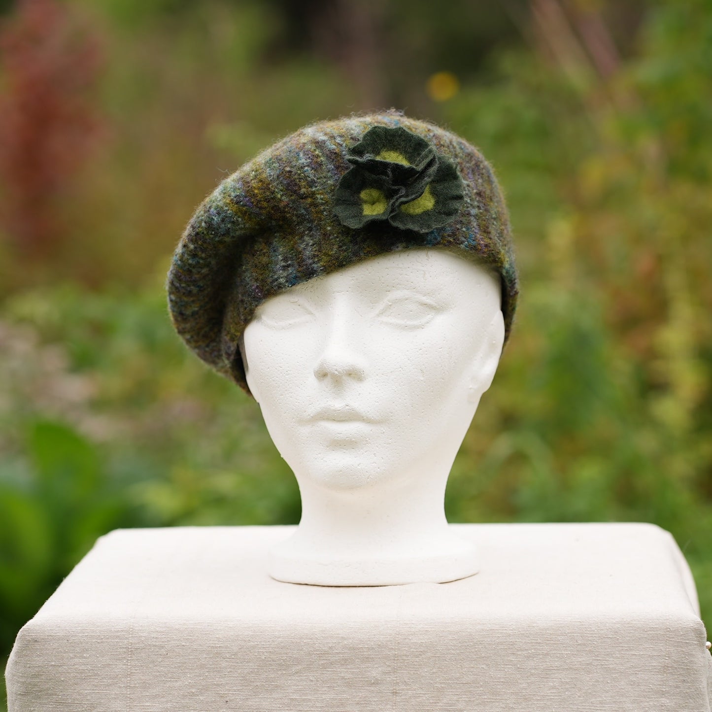 Béret 100% laine feutrée - Camo 2