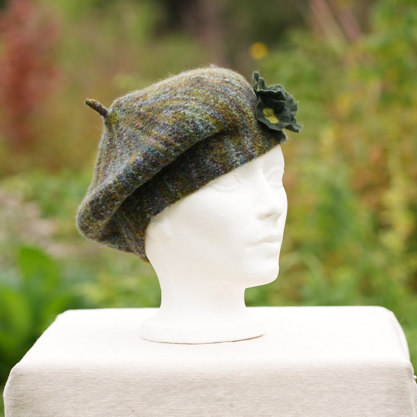 Béret 100% laine feutrée - Camo 2
