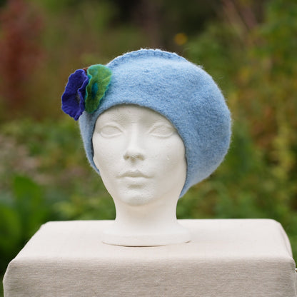 100% Felted Wool Beret - Baby